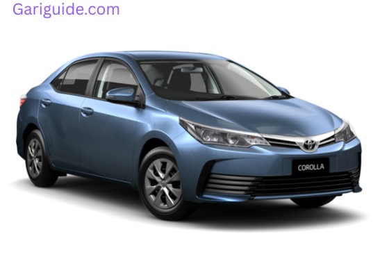 Price information for the 2025 Toyota Corolla Altis Grande in Pakistan, showcasing the vehicle's features.