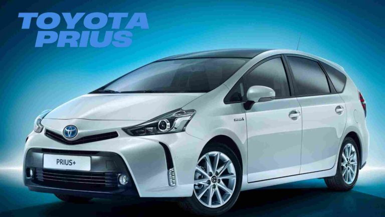Image of a Toyota Prius hybrid, showcasing its sleek design and eco-friendly features, with a Toyota prius price in Pakistan.