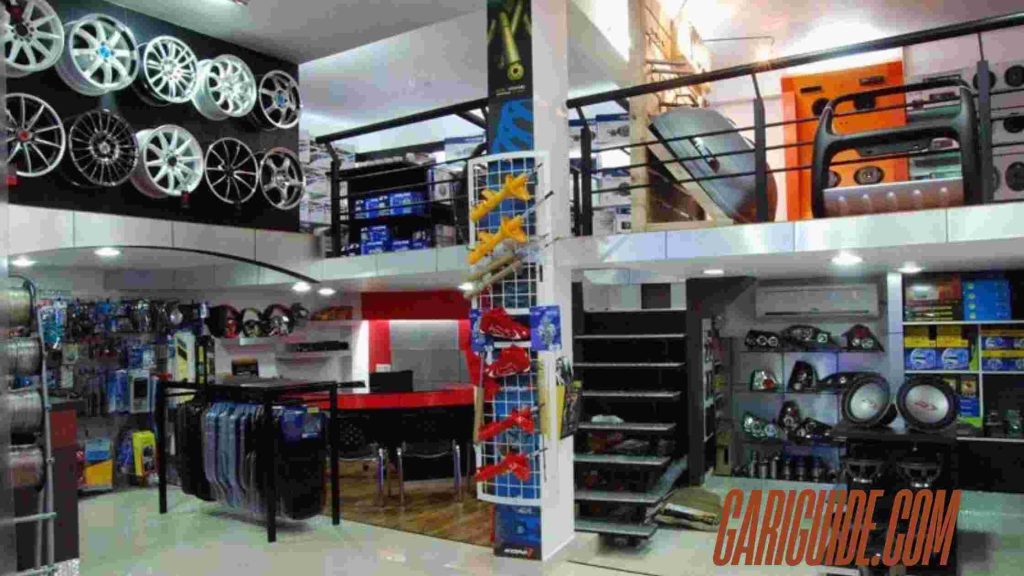 a store with a variety of car accessories