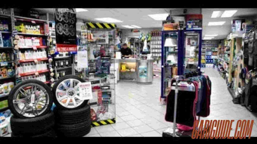 a store with tires and wheels