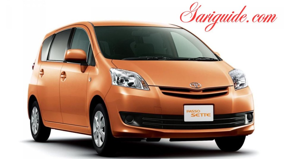 Displayed in the image is a Toyota passo, emphasizing its modern design and eye-catching hue.