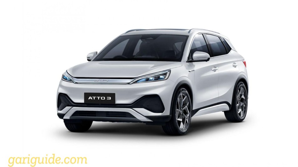 The image showcases the BYD Atto 3 price in Pakistan.