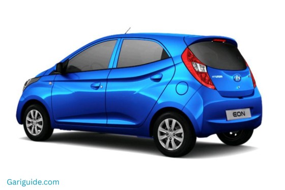  The new Hyundai Eon car is displayed, showcasing its modern design and Eon car price in India.