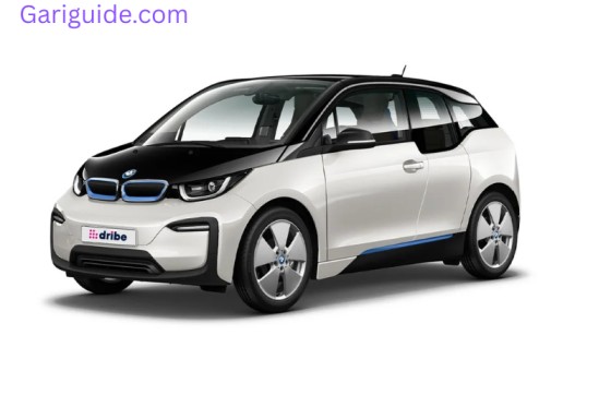 BMW i3 electric car displayed with price details for Nepal.
